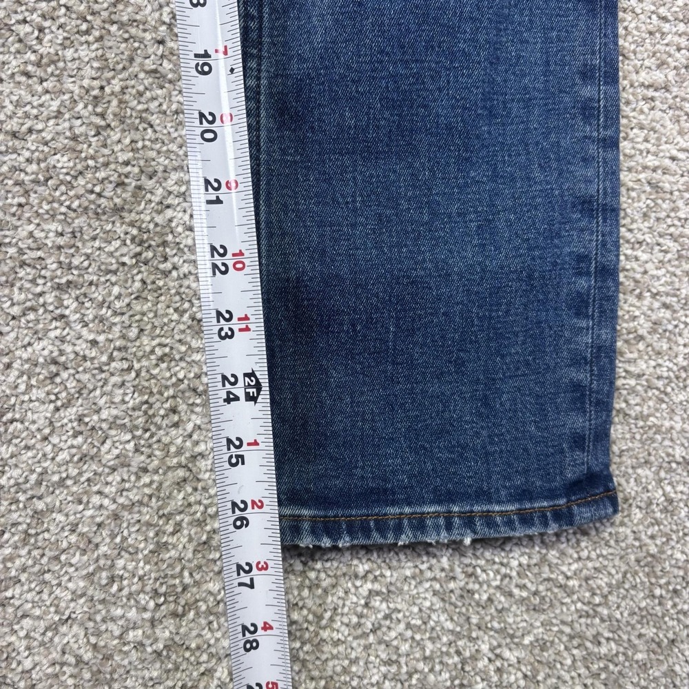 Abercrombie & Fitch Ankle Straight Jeans Womens 00 Blue Ultra High Rise 24x28 - Picture 2 of 6